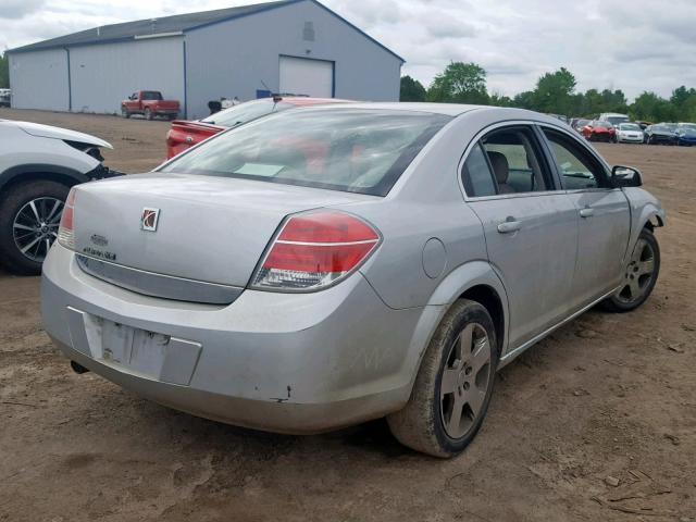 1G8ZS57B19F123820 - 2009 SATURN AURA XE SILVER photo 4