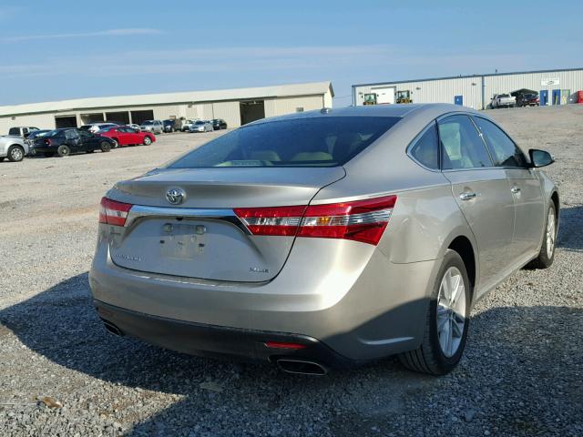4T1BK1EB7FU159419 - 2015 TOYOTA AVALON XLE BEIGE photo 4
