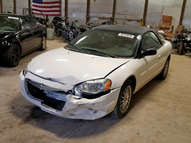 1C3EL55R04N276547 - 2004 CHRYSLER SEBRING LX WHITE photo 2