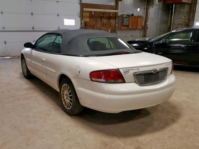 1C3EL55R04N276547 - 2004 CHRYSLER SEBRING LX WHITE photo 3