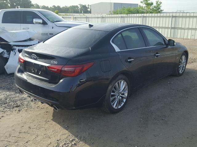 JN1EV7AP8KM519369 - 2019 INFINITI Q50 LUXE BLUE photo 4