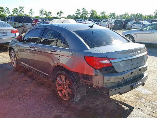 1C3CCBBB4CN120751 - 2012 CHRYSLER 200 TOURIN GRAY photo 3