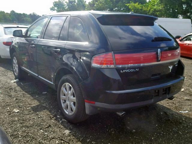 2LMDU88CX8BJ16402 - 2008 LINCOLN MKX BLACK photo 3