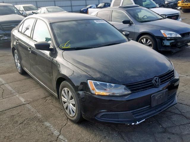 3VW2K7AJ5BM094196 - 2011 VOLKSWAGEN JETTA BASE BLACK photo 1