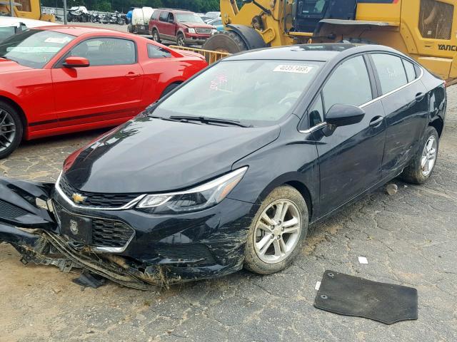 1G1BE5SM8H7223289 - 2017 CHEVROLET CRUZE LT BLACK photo 2