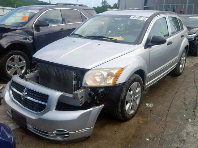 1B3HB48B37D286893 - 2007 DODGE CALIBER SX SILVER photo 2