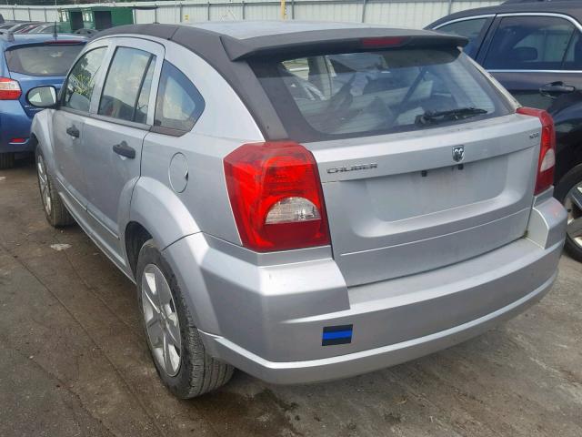 1B3HB48B37D286893 - 2007 DODGE CALIBER SX SILVER photo 3