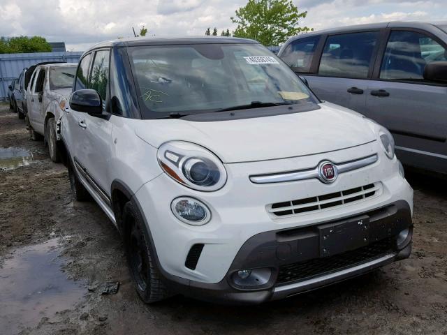 ZFBCFADH8EZ026255 - 2014 FIAT 500L TREKK WHITE photo 1