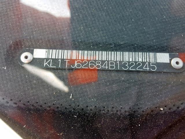 KL1TJ62684B132245 - 2004 CHEVROLET AVEO LS BLUE photo 10