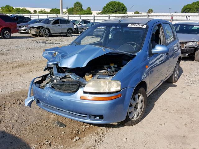 KL1TJ62684B132245 - 2004 CHEVROLET AVEO LS BLUE photo 2