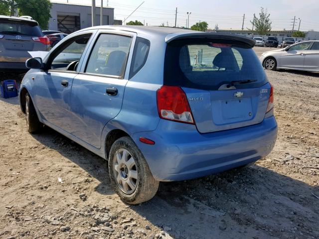 KL1TJ62684B132245 - 2004 CHEVROLET AVEO LS BLUE photo 3