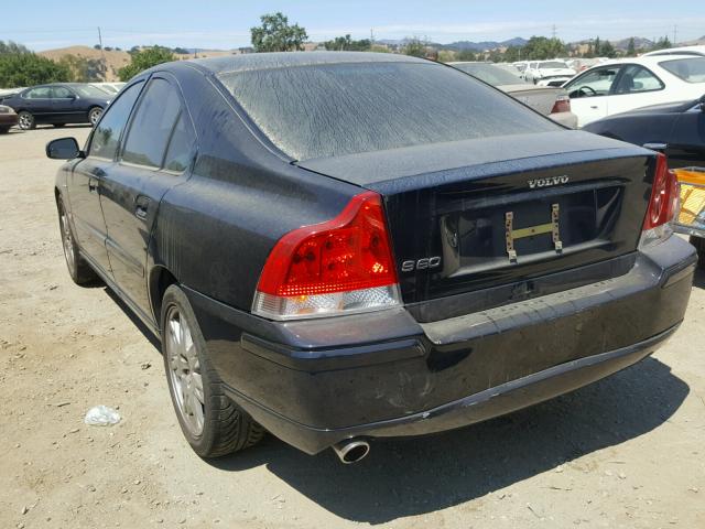 YV1RS592162525255 - 2006 VOLVO S60 2.5T BLUE photo 3