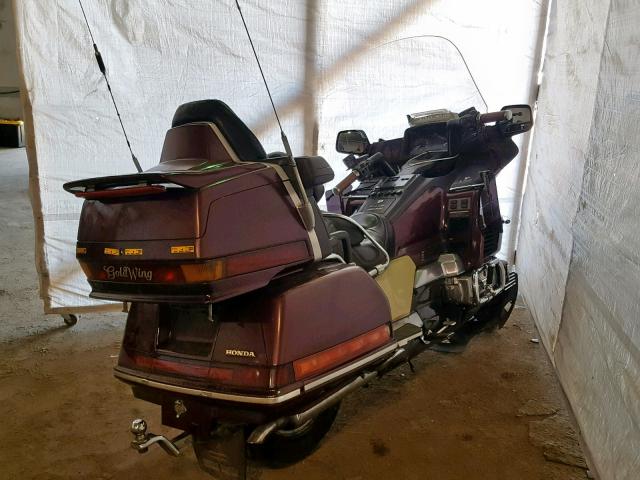 1HFSC2201KA105027 - 1989 HONDA GL1500 BURGUNDY photo 4