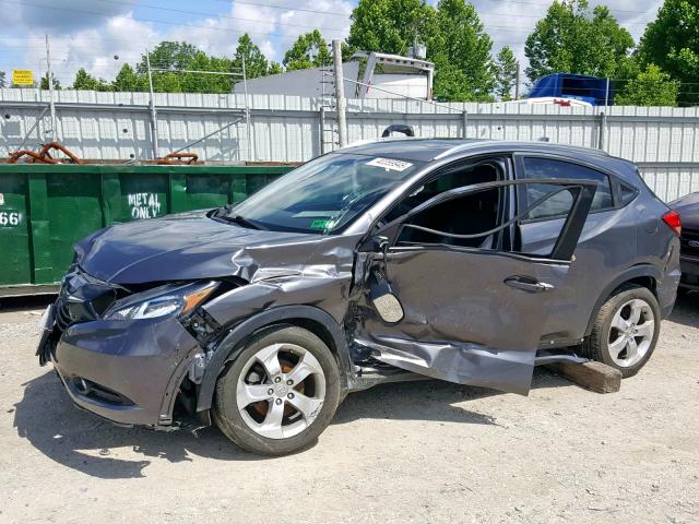 3CZRU6H7XGM731438 - 2016 HONDA HR-V EXL GRAY photo 9