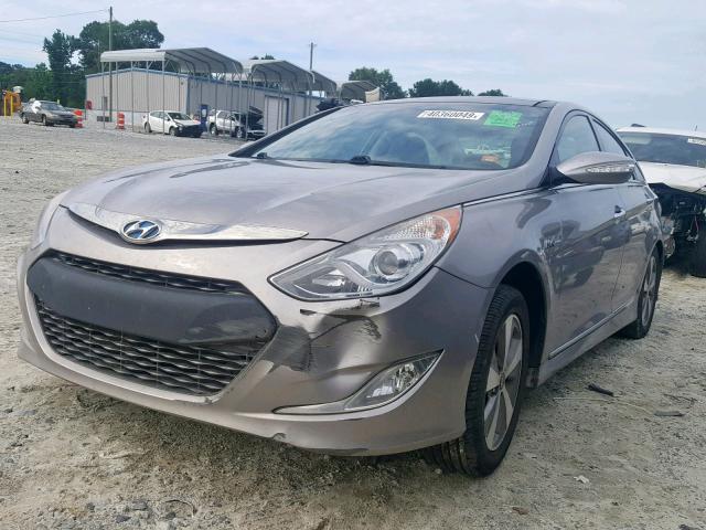 KMHEC4A44BA018869 - 2011 HYUNDAI SONATA HYB GRAY photo 2