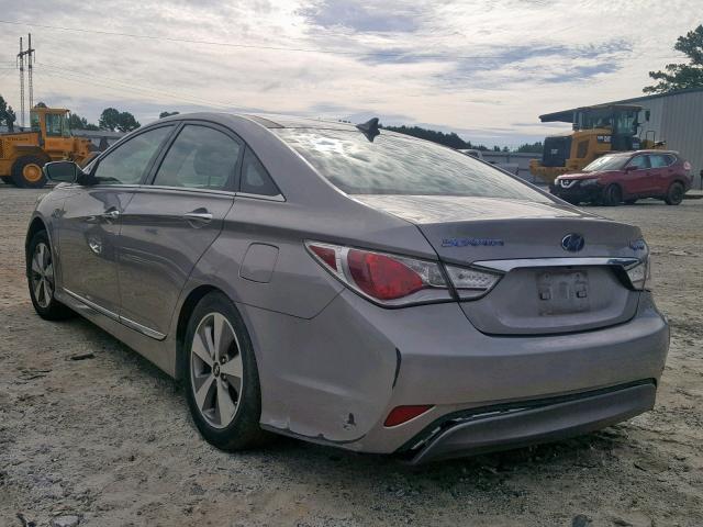 KMHEC4A44BA018869 - 2011 HYUNDAI SONATA HYB GRAY photo 3