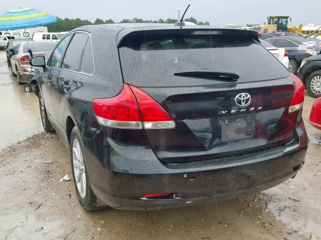 4T3ZA3BB9BU045246 - 2011 TOYOTA VENZA BLACK photo 3