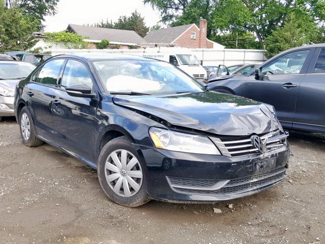 1VWAP7A31CC044025 - 2012 VOLKSWAGEN PASSAT S BLACK photo 1