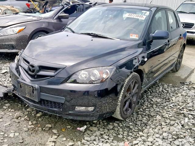 JM1BK343871661675 - 2007 MAZDA 3 HATCHBAC BLACK photo 2