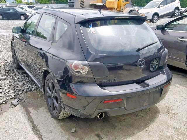 JM1BK343871661675 - 2007 MAZDA 3 HATCHBAC BLACK photo 3