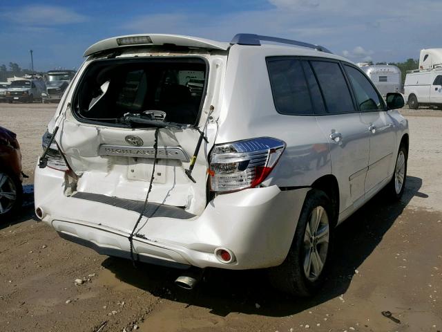 5TDYK3EH2AS012050 - 2010 TOYOTA HIGHLANDER WHITE photo 4