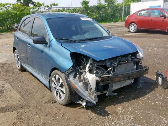 3N1CK3CP9FL204604 - 2015 NISSAN MICRA BLUE photo 1