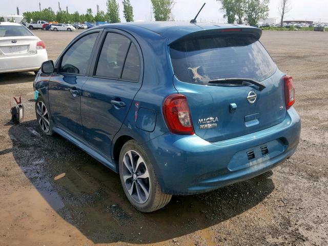 3N1CK3CP9FL204604 - 2015 NISSAN MICRA BLUE photo 3