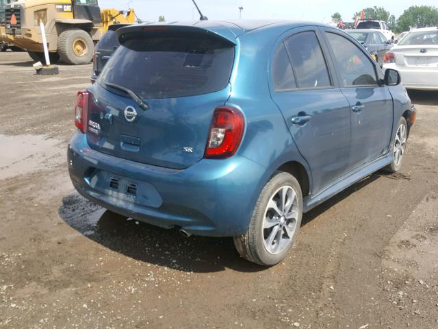 3N1CK3CP9FL204604 - 2015 NISSAN MICRA BLUE photo 4