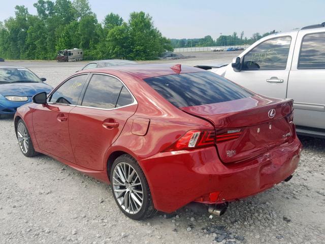 JTHBF1D21F5062610 - 2015 LEXUS IS 250 RED photo 3