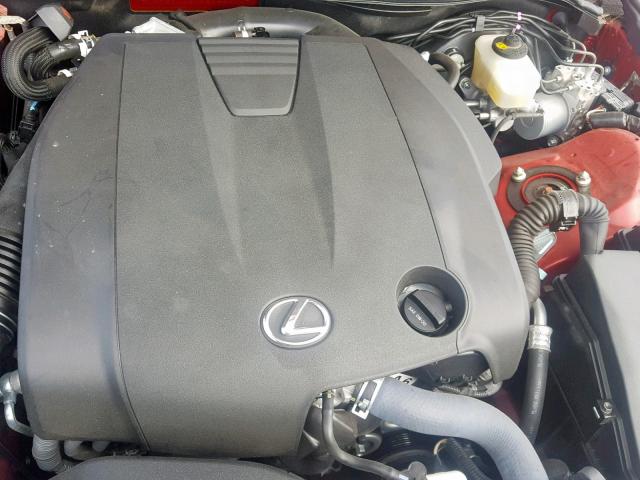 JTHBF1D21F5062610 - 2015 LEXUS IS 250 RED photo 7