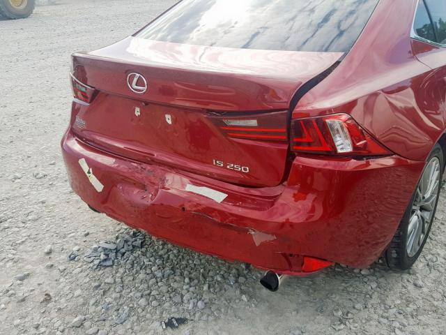 JTHBF1D21F5062610 - 2015 LEXUS IS 250 RED photo 9