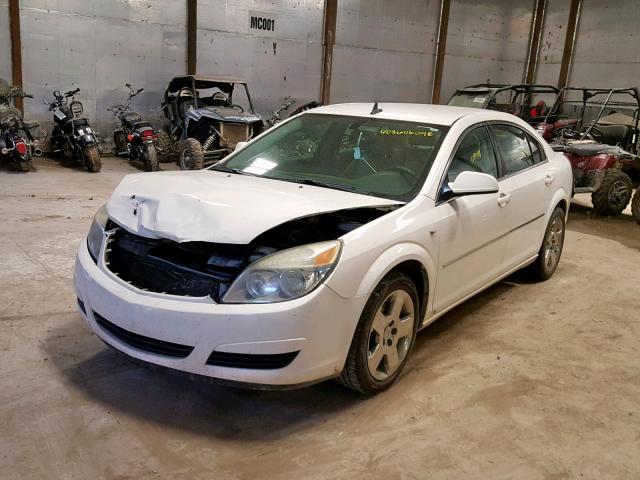 1G8ZS57B88F216946 - 2008 SATURN AURA XE WHITE photo 2