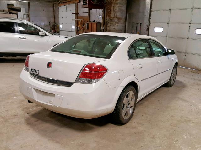 1G8ZS57B88F216946 - 2008 SATURN AURA XE WHITE photo 4