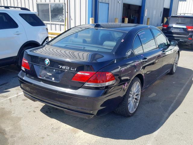 WBAHN83527DT65810 - 2007 BMW 750 BLACK photo 4