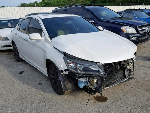 1HGCR2F89EA084852 - 2014 HONDA ACCORD EXL WHITE photo 1