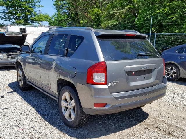 1C4NJDBBXCD638018 - 2012 JEEP COMPASS SP ნაცრისფერი ფოტო 3