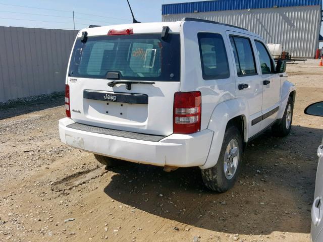 1C4PJMAK8CW127602 - 2012 JEEP LIBERTY SP WHITE photo 4