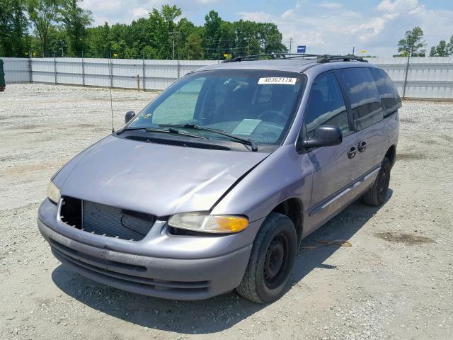 2P4FP2536WR797319 - 1998 PLYMOUTH VOYAGER PURPLE photo 2