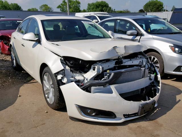 2G4GN5EX1E9251640 - 2014 BUICK REGAL PREM WHITE photo 1