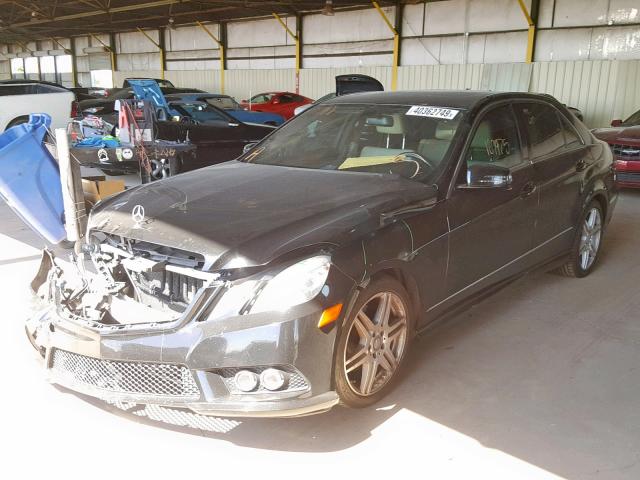 WDDHF5GB2AA069117 - 2010 MERCEDES-BENZ E 350 BLACK photo 2