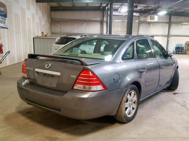 1MEFM41186G600700 - 2006 MERCURY MONTEGO LU GRAY photo 4