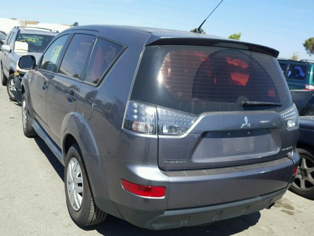 JA4LS21W69Z000593 - 2009 MITSUBISHI OUTLANDER GRAY photo 3