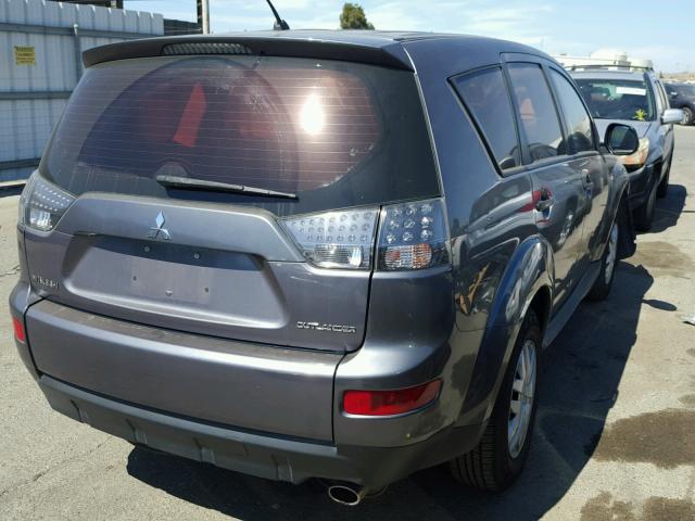 JA4LS21W69Z000593 - 2009 MITSUBISHI OUTLANDER GRAY photo 4