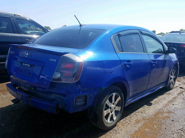 3N1AB6AP7CL773846 - 2012 NISSAN SENTRA 2.0 BLUE photo 4