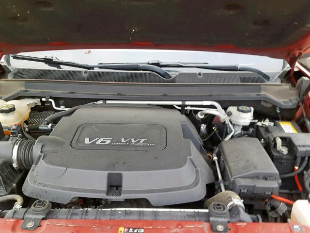 1GCHTCE39G1189606 - 2016 CHEVROLET COLORADO L RED photo 7
