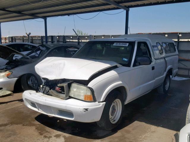 1GTCS14XX38228341 - 2003 GMC SONOMA WHITE photo 2