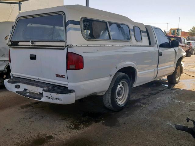 1GTCS14XX38228341 - 2003 GMC SONOMA WHITE photo 4