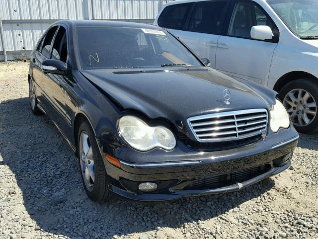 WDBRF40J75F558226 - 2005 MERCEDES-BENZ C 230K SPO BLACK photo 1