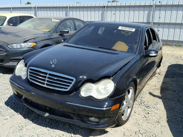 WDBRF40J75F558226 - 2005 MERCEDES-BENZ C 230K SPO BLACK photo 2