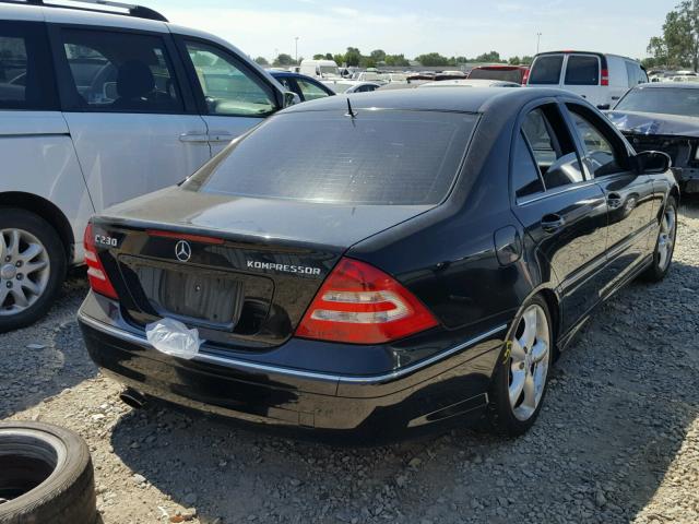 WDBRF40J75F558226 - 2005 MERCEDES-BENZ C 230K SPO BLACK photo 4